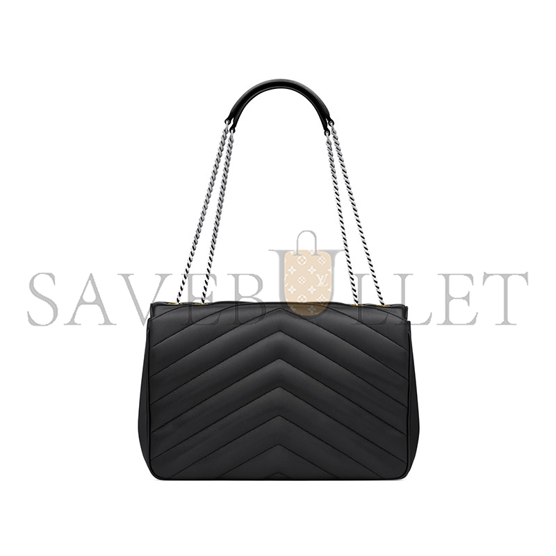 YSL LOULOU LARGE IN MATELASSÉ LAMBSKIN 803541AAE4Y1000 (32*22*10cm)